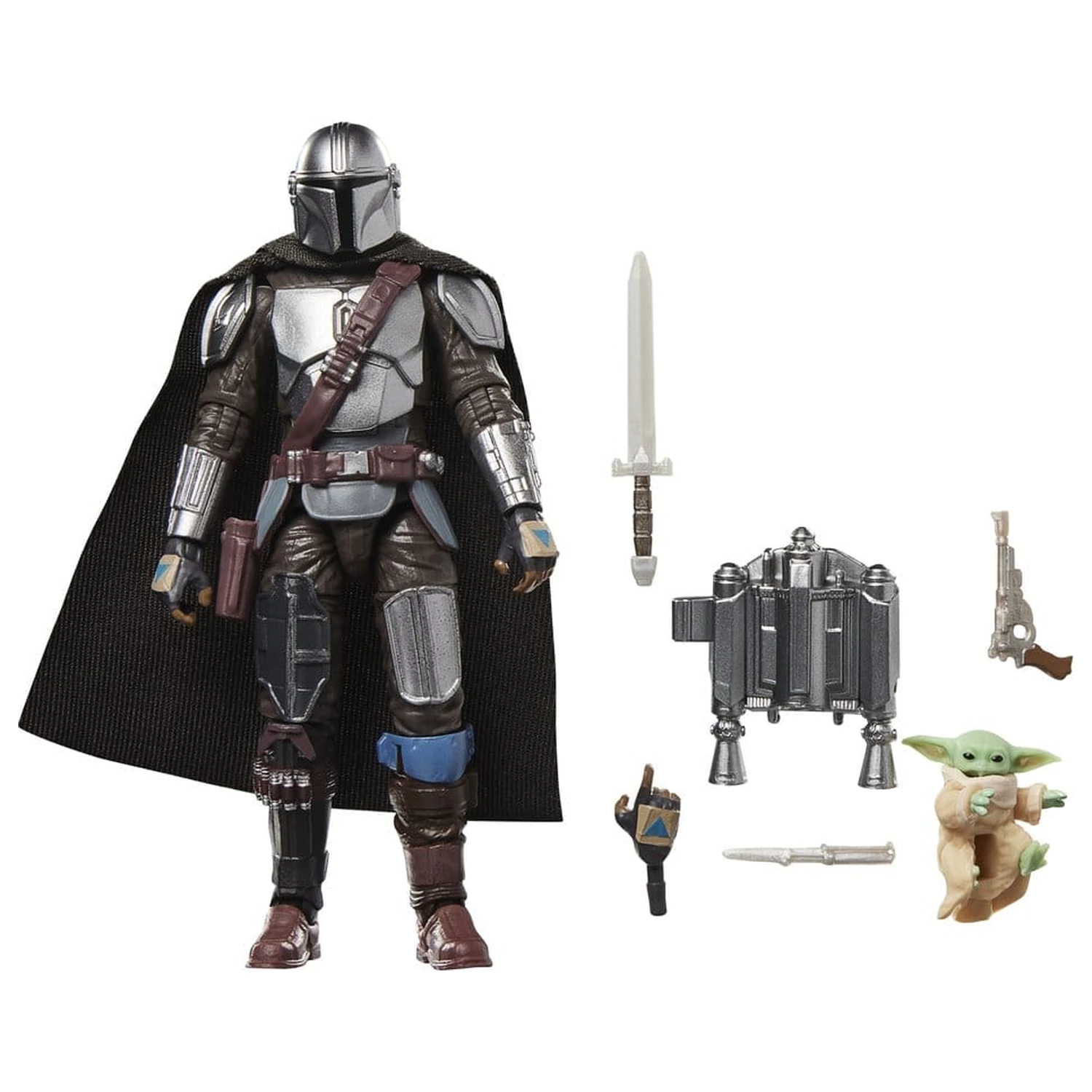 Star Wars: The Mandalorian & Grogu Vintage Collection figurina de actiune The Mandalorian & Grogu 10 cm poza produsului