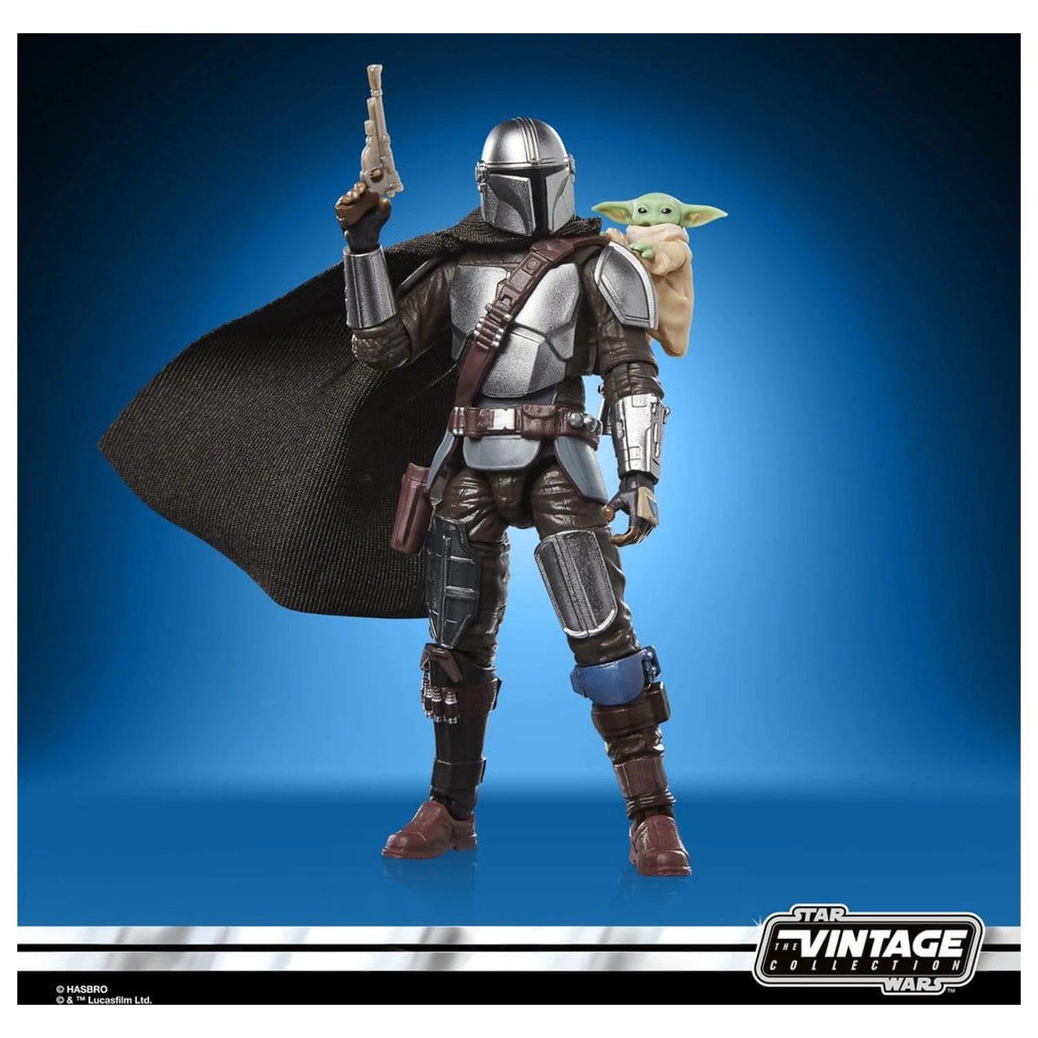 Star Wars: The Mandalorian & Grogu Vintage Collection figurina de actiune The Mandalorian & Grogu 10 cm poza produsului
