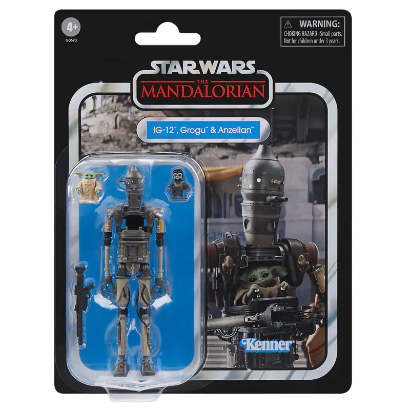 Star Wars The Mandalorian IG-12 Grogu & Anzellan figurină 9,5cm poza produsului