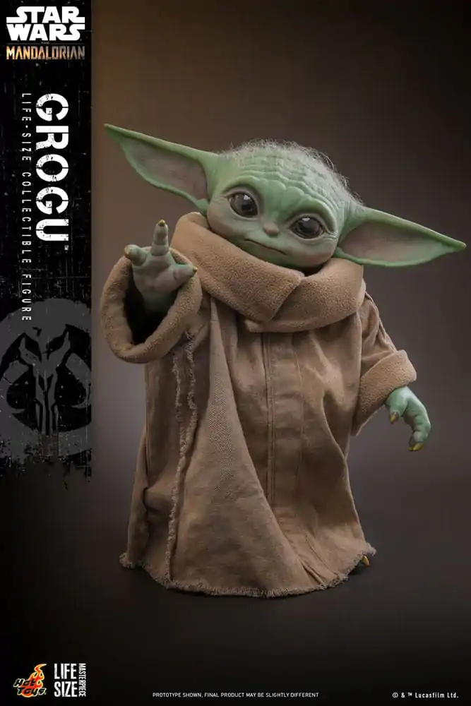 Star Wars: The Mandalorian Life-Size Masterpiece Figurina Grogu 37 cm poza produsului