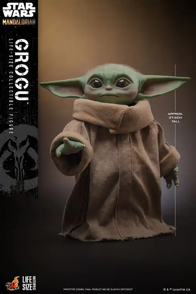 Star Wars: The Mandalorian Life-Size Masterpiece Figurina Grogu 37 cm poza produsului