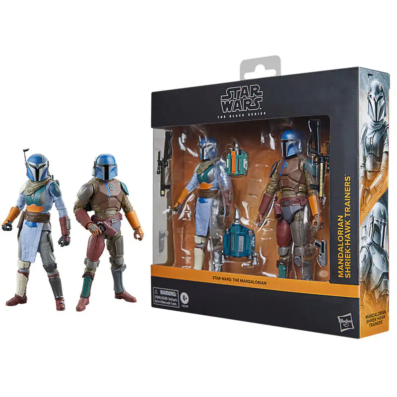 Star Wars The Mandalorian - Mandalorian & Shriek-Hawk set antrenori 2 figurine 15cm poza produsului