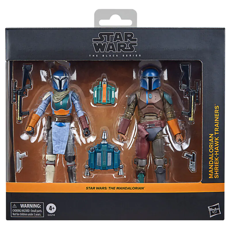 Star Wars The Mandalorian - Mandalorian & Shriek-Hawk set antrenori 2 figurine 15cm poza produsului