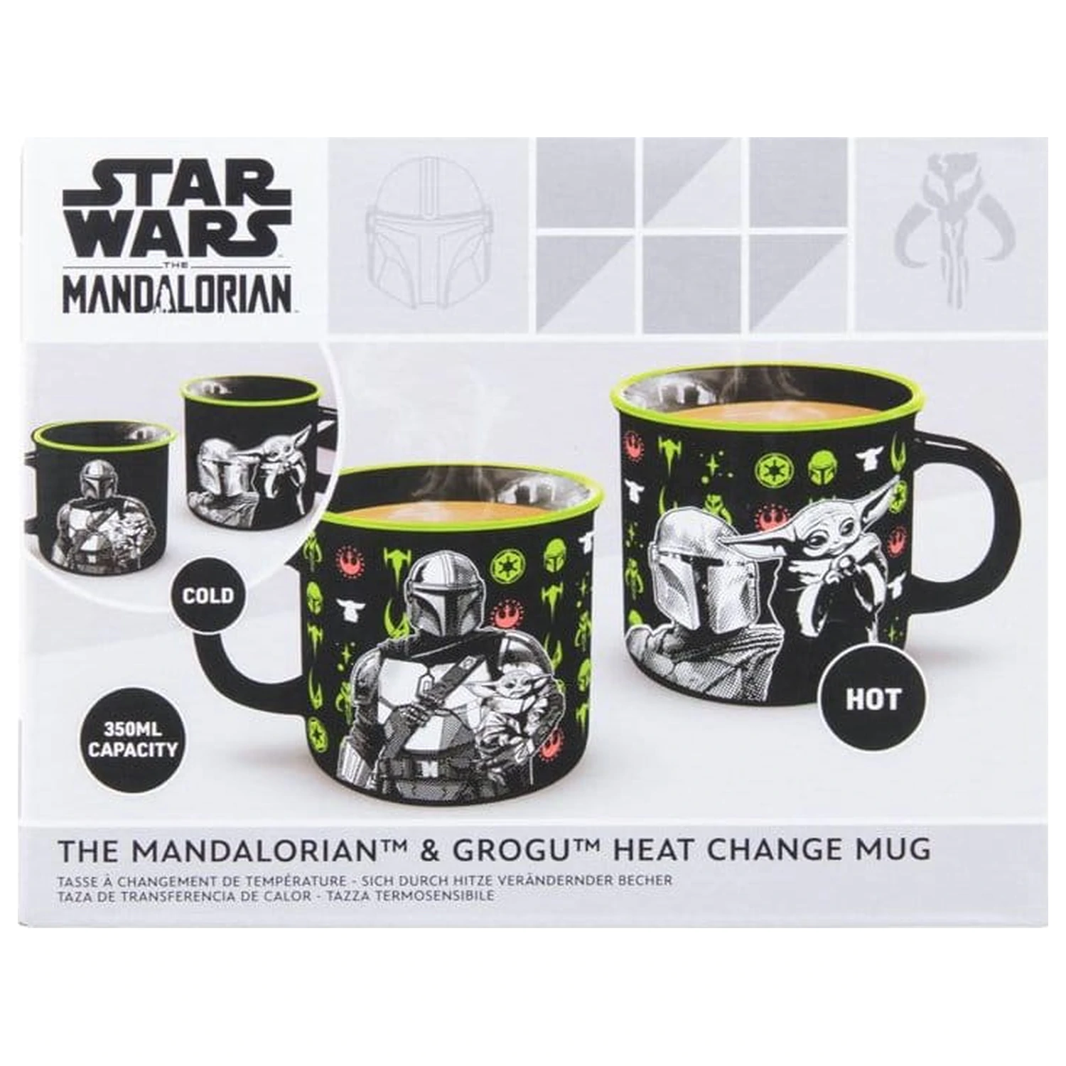 Star Wars: The Mandalorian Heat Change Mug Mandalorian si Grogu poza produsului