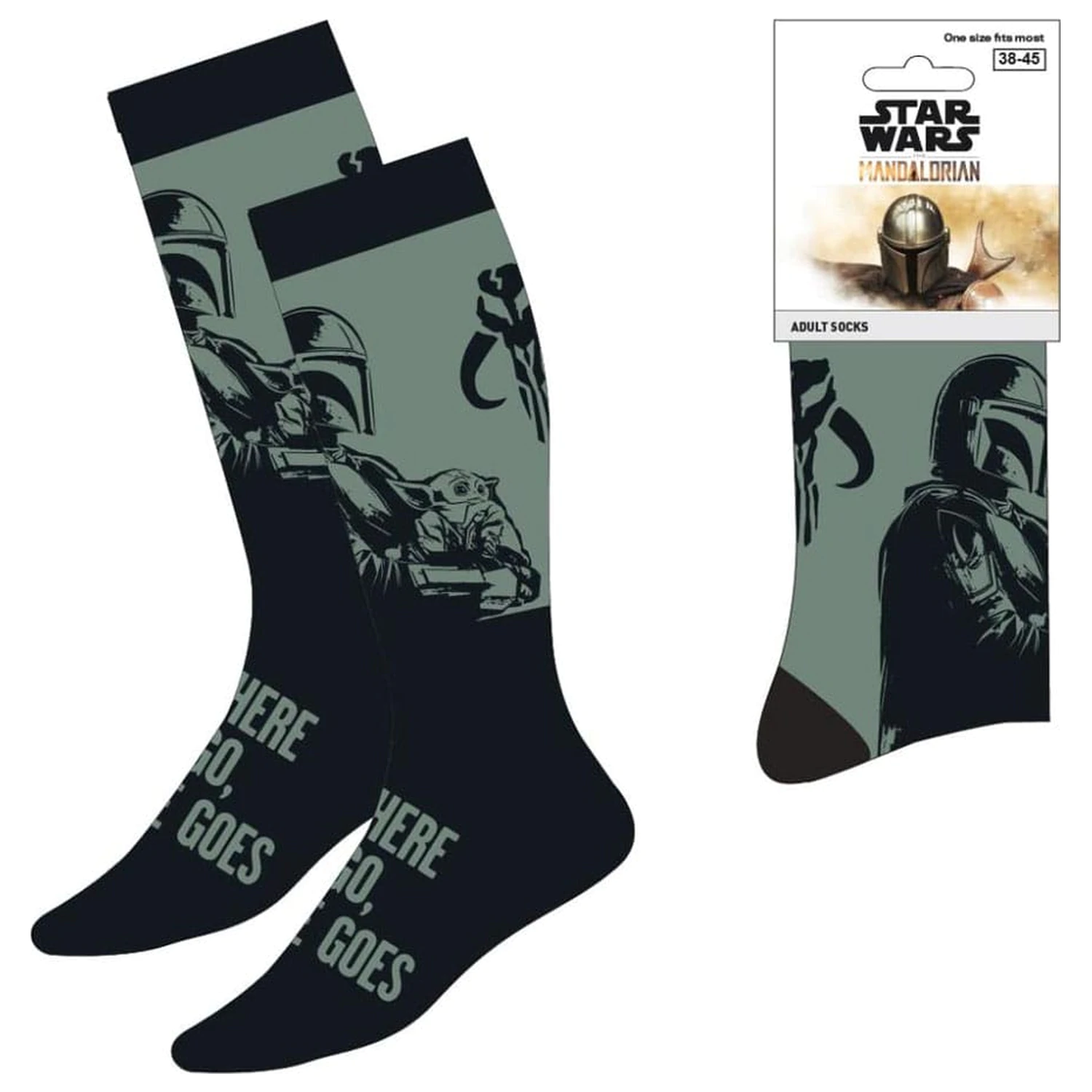 Star Wars: The Mandalorian Sosete Mandalorian & Grogu 38-45 poza produsului