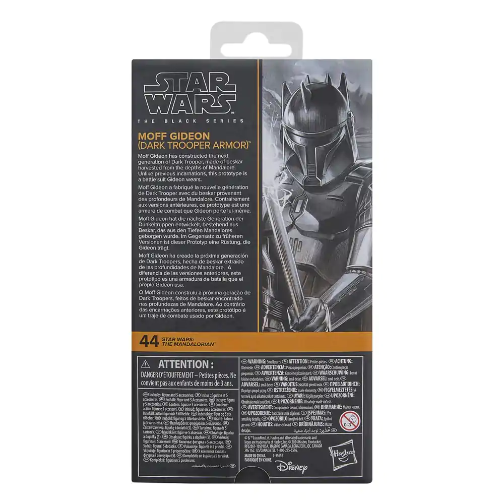 Figurină Star Wars The Mandalorian Moff Gideon Dark Armor 15 cm poza produsului