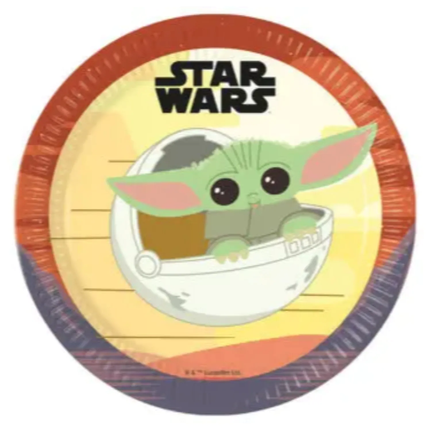 Star Wars The Mandalorian Farfurii de Hârtie 8 bucăți 23 cm FSC poza produsului