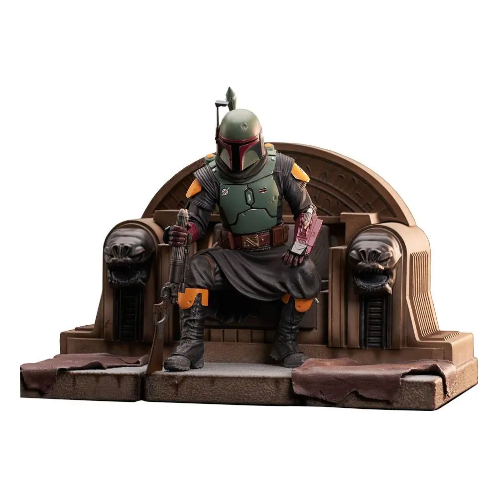 Star Wars: The Mandalorian Premier Collection Statuie 1/7 Boba Fett on Throne 24 cm poza produsului