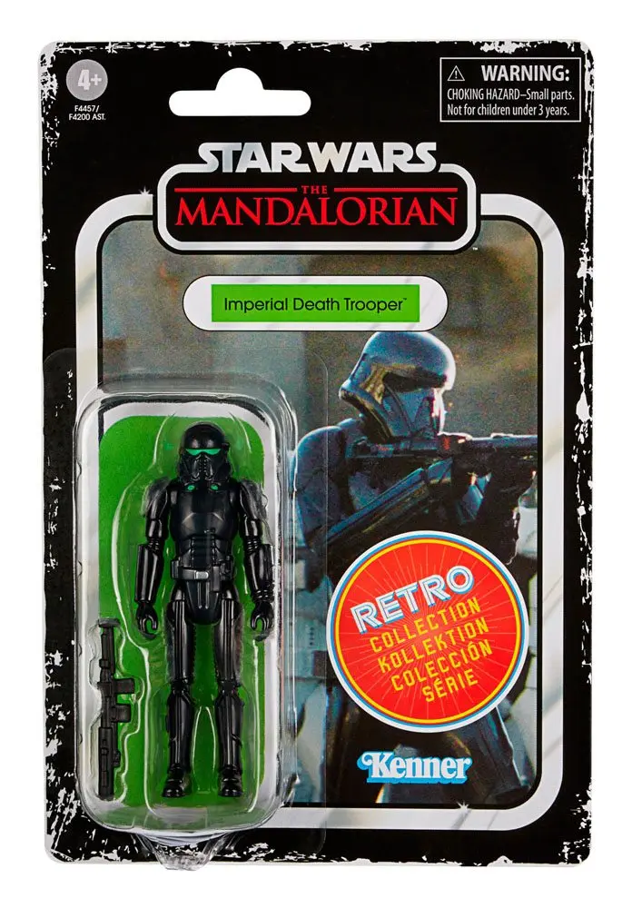 Star Wars The Mandalorian Retro Collection Figurina de acțiune 2022 Imperial Death Trooper 10 cm poza produsului