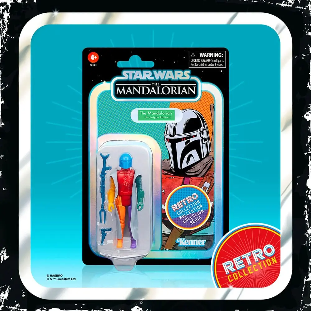 Figurină de acțiune Star Wars: The Mandalorian Retro Collection The Mandalorian (Prototype Edition) 10 cm poza produsului