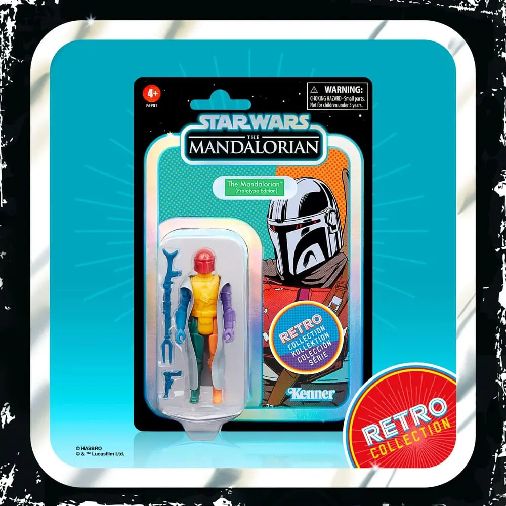 Figurină de acțiune Star Wars: The Mandalorian Retro Collection The Mandalorian (Prototype Edition) 10 cm poza produsului