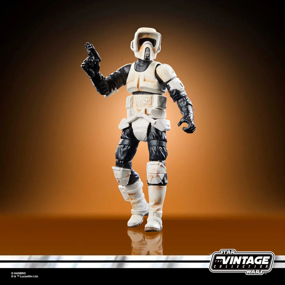 Star Wars: The Mandalorian Vintage Collection Vehicul cu Figurine Motocicletă Speeder cu Scout Trooper & Grogu poza produsului