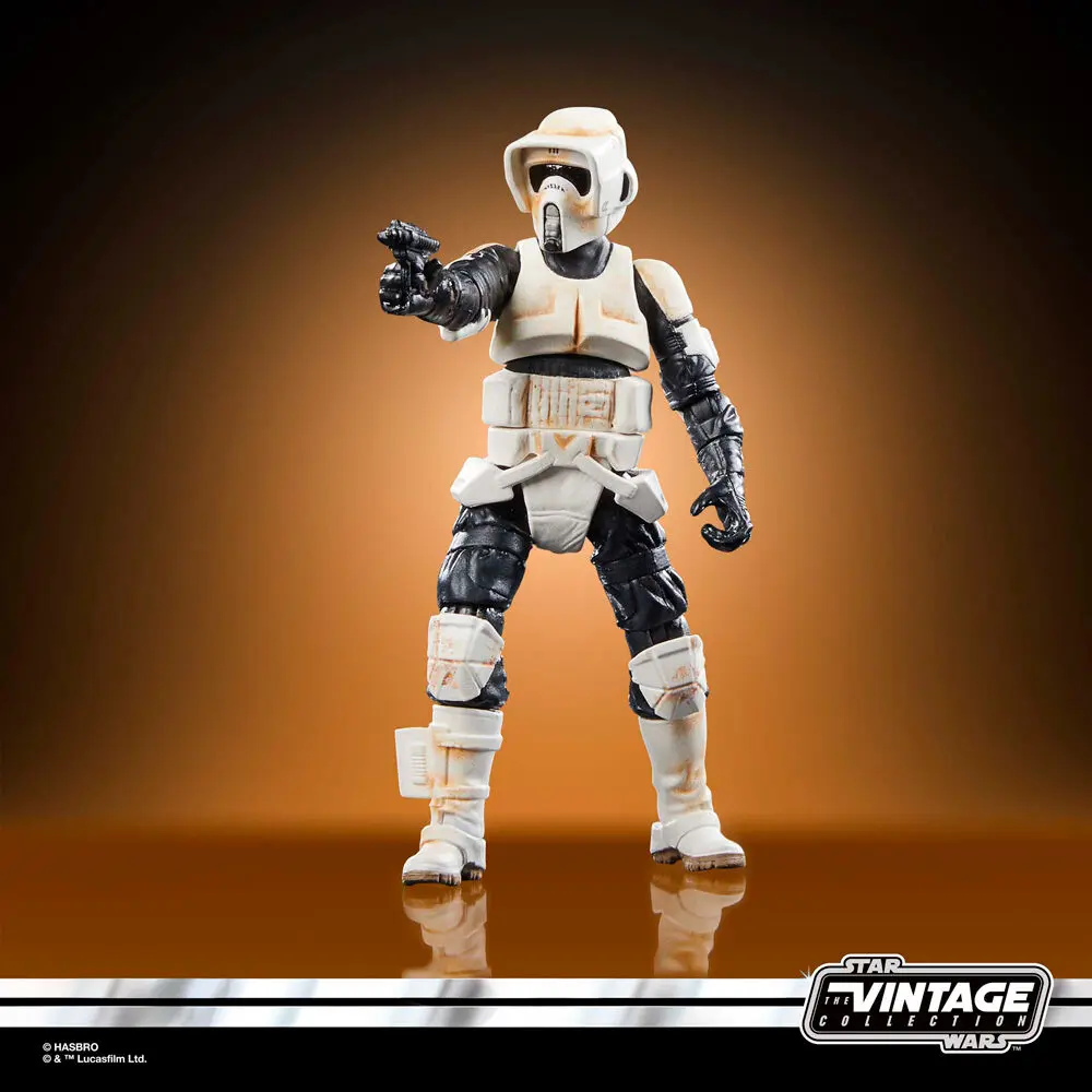 Star Wars: The Mandalorian Vintage Collection Vehicul cu Figurine Motocicletă Speeder cu Scout Trooper & Grogu poza produsului