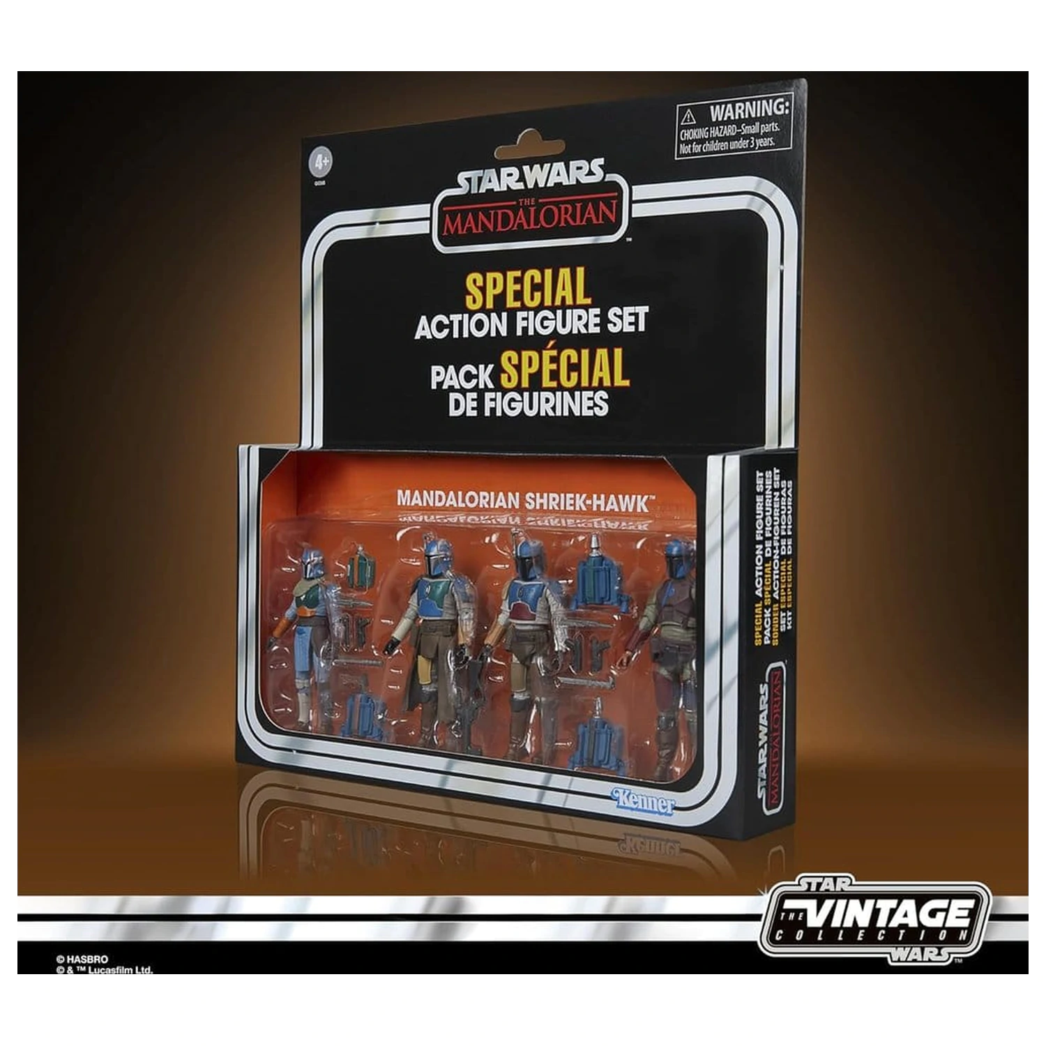 Star Wars The Mandalorian Vintage Collection Figurina de actiune pachet de 4 Mandalorian Shriek-Hawk 10 cm poza produsului