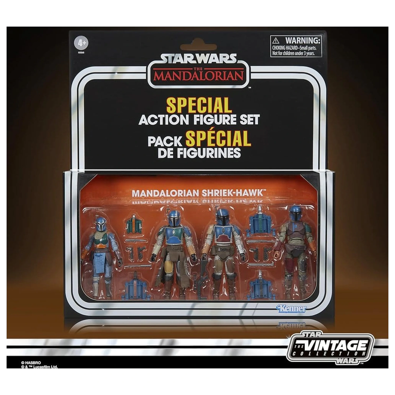 Star Wars The Mandalorian Vintage Collection Figurina de actiune pachet de 4 Mandalorian Shriek-Hawk 10 cm poza produsului