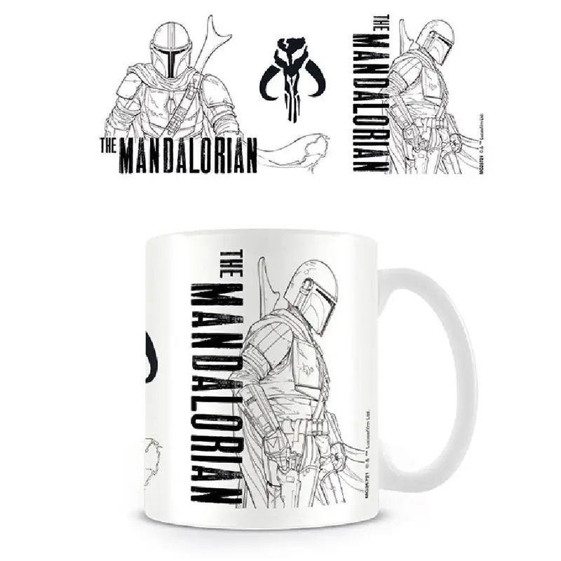 Star Wars The Mandalorian Cană Line Art poza produsului