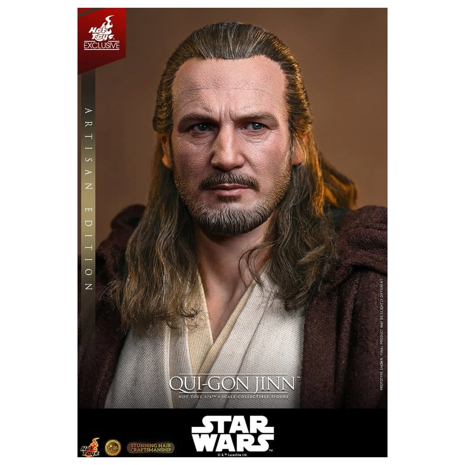 Star Wars: The Phantom Menace Movie Masterpiece Figurina de actiune 1/6 Qui-Gon Jinn (Artisan Edition) Hot Toys Exclusive 32 cm poza produsului