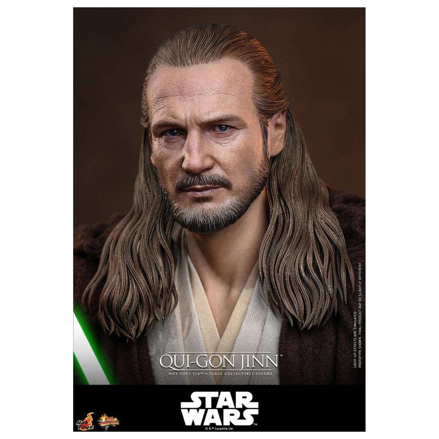 Star Wars: The Phantom Menace Movie Masterpiece Figurina de actiune 1/6 Qui-Gon Jinn (Artisan Edition) Hot Toys Exclusive 32 cm poza produsului