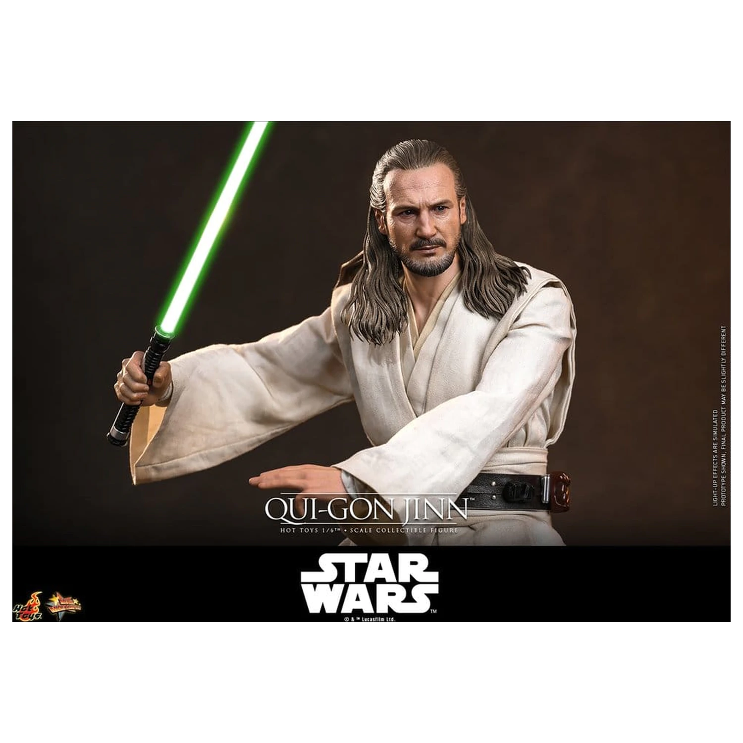 Star Wars: The Phantom Menace Movie Masterpiece Figurina de actiune 1/6 Qui-Gon Jinn (Artisan Edition) Hot Toys Exclusive 32 cm poza produsului