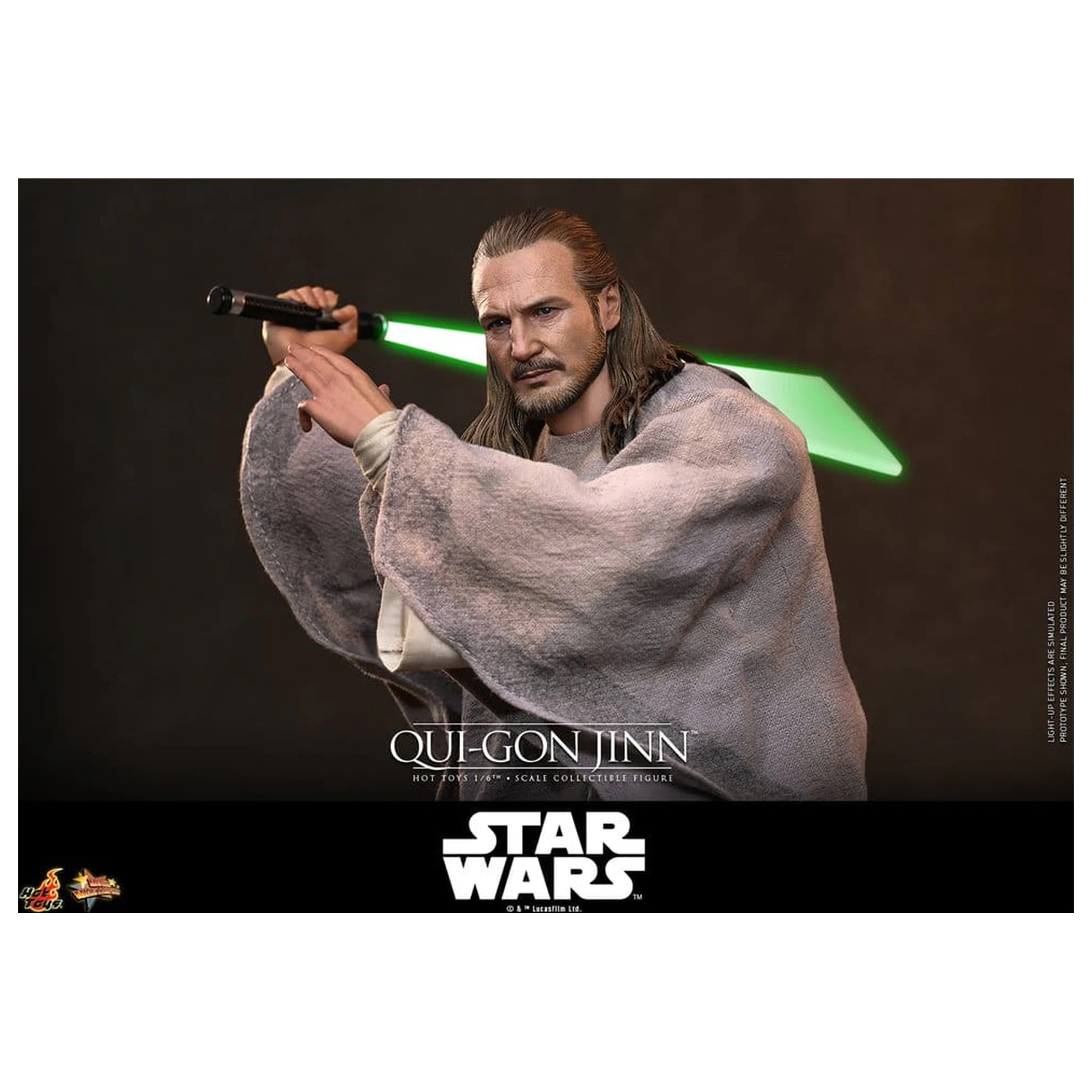 Star Wars: The Phantom Menace Movie Masterpiece Figurina de actiune 1/6 Qui-Gon Jinn (Artisan Edition) Hot Toys Exclusive 32 cm poza produsului