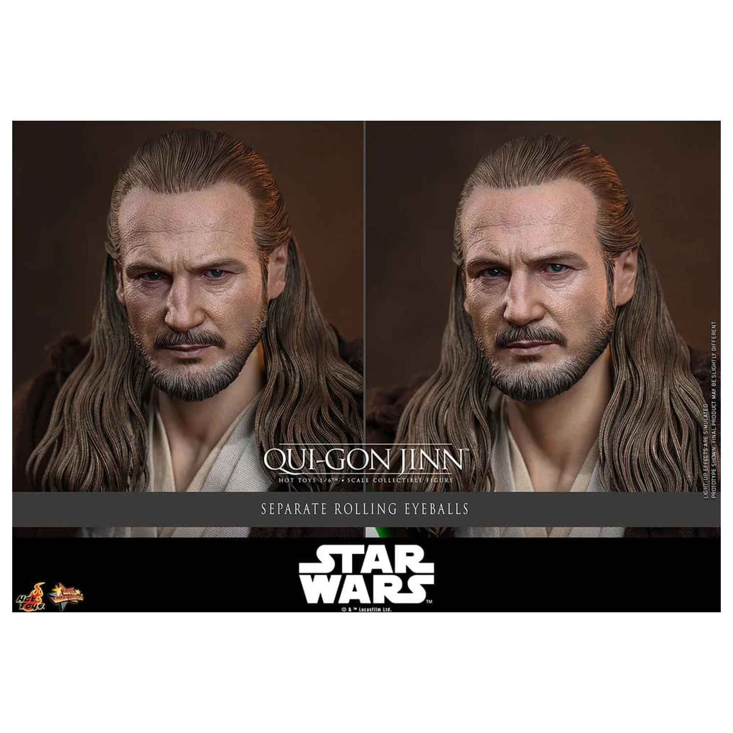 Star Wars: The Phantom Menace Movie Masterpiece Figurina de actiune 1/6 Qui-Gon Jinn (Artisan Edition) Hot Toys Exclusive 32 cm poza produsului