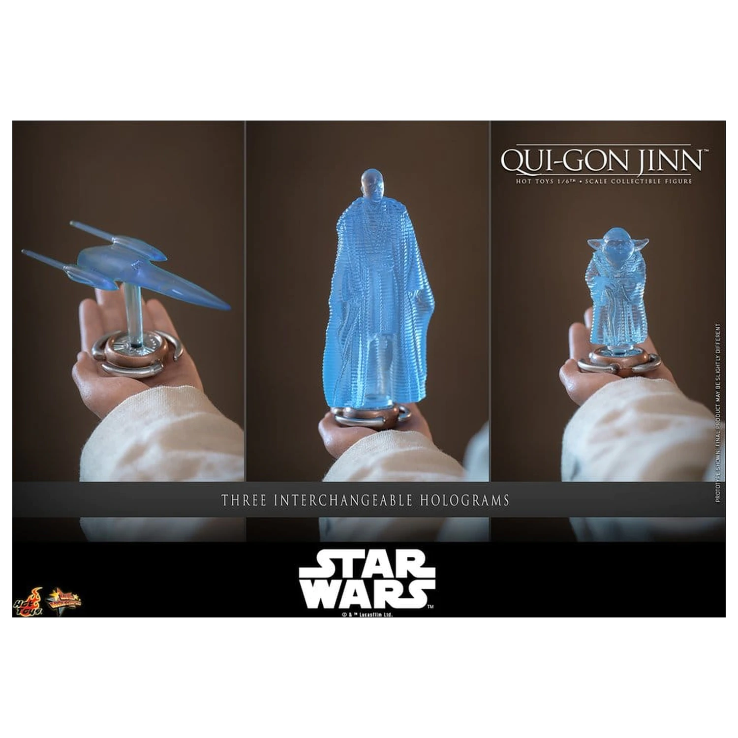 Star Wars: The Phantom Menace Movie Masterpiece Figurina de actiune 1/6 Qui-Gon Jinn (Artisan Edition) Hot Toys Exclusive 32 cm poza produsului