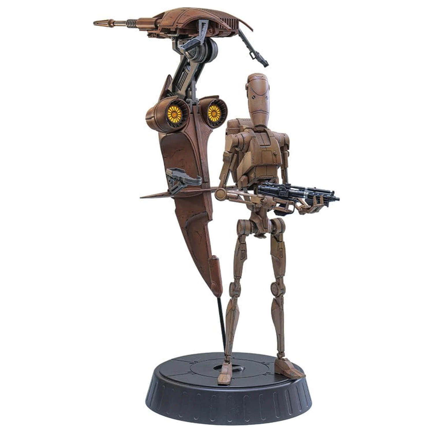 Star Wars: The Phantom Menace Movie Masterpiece Set de figurine de acțiune 1/6 Battle Droid si STAP 32 cm poza produsului