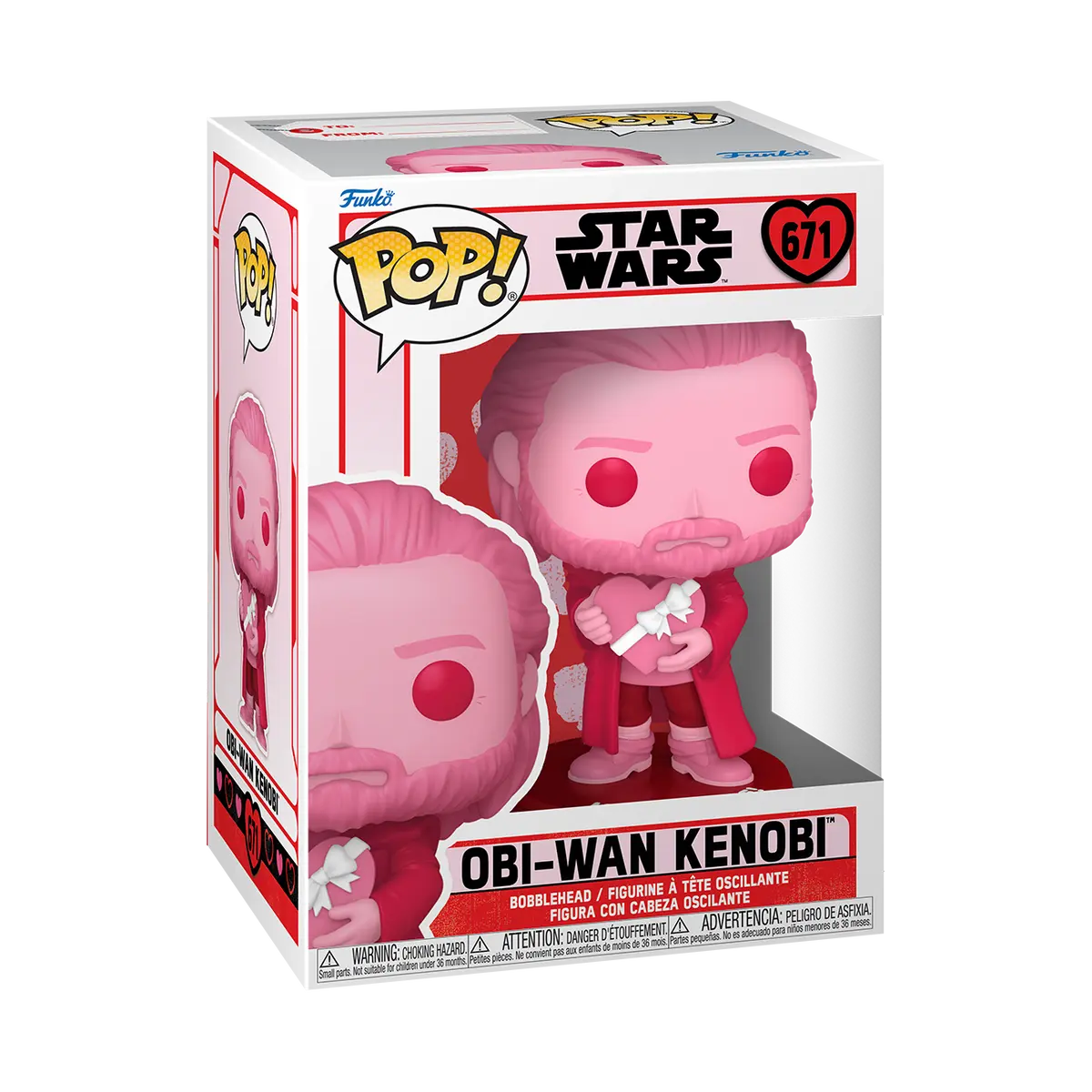 Star Wars Valentines POP! Figurina Vinil Star Wars Obi-Wan Kenobi 9 cm poza produsului