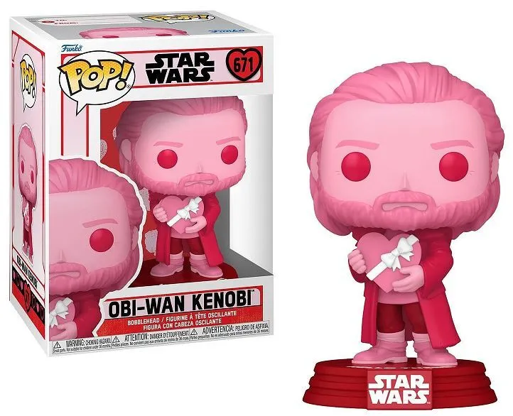 Star Wars Valentines POP! Figurina Vinil Star Wars Obi-Wan Kenobi 9 cm poza produsului