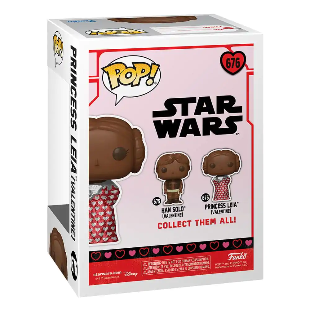 Star Wars Valentines POP! Figurina Vinyl Leia (Val Choc) 9 cm poza produsului