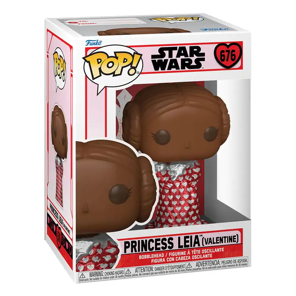 Star Wars Valentines POP! Figurina Vinyl Leia (Val Choc) 9 cm poza produsului