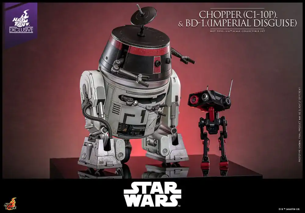 Star Wars Set de figurine de actiune 1/6 Chopper (C1-10P™) & BD-1™ (Imperial Disguise) 18 cm & 8 cm poza produsului