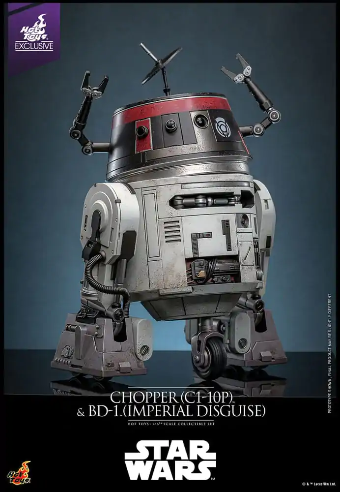 Star Wars Set de figurine de actiune 1/6 Chopper (C1-10P™) & BD-1™ (Imperial Disguise) 18 cm & 8 cm poza produsului