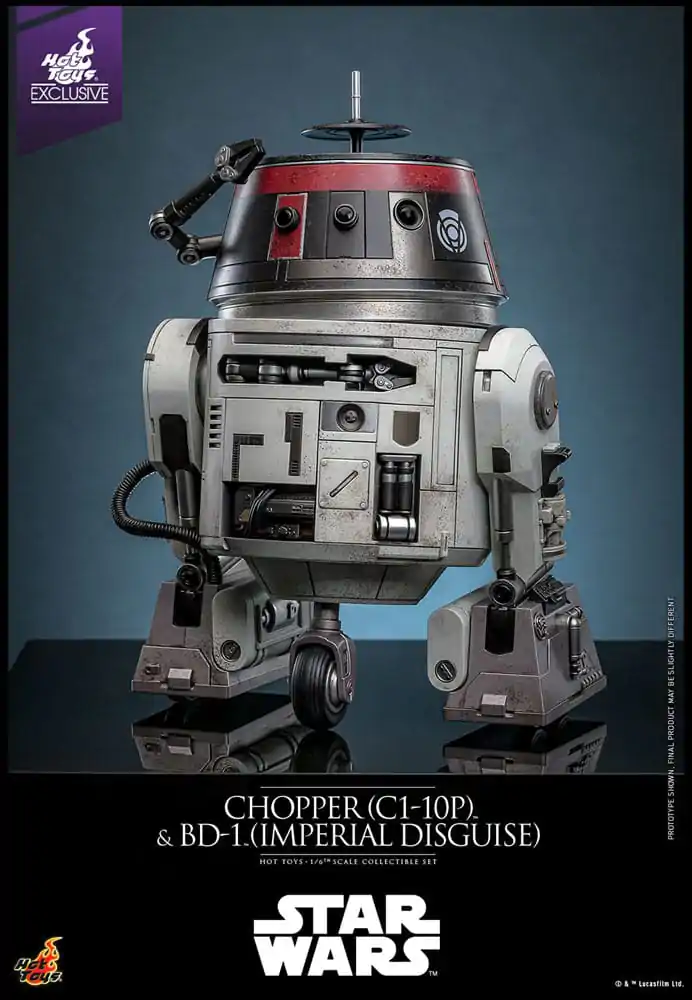 Star Wars Set de figurine de actiune 1/6 Chopper (C1-10P™) & BD-1™ (Imperial Disguise) 18 cm & 8 cm poza produsului