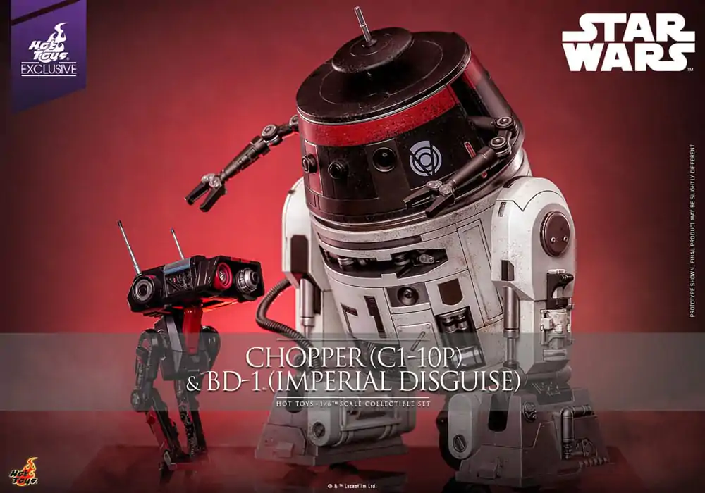 Star Wars Set de figurine de actiune 1/6 Chopper (C1-10P™) & BD-1™ (Imperial Disguise) 18 cm & 8 cm poza produsului
