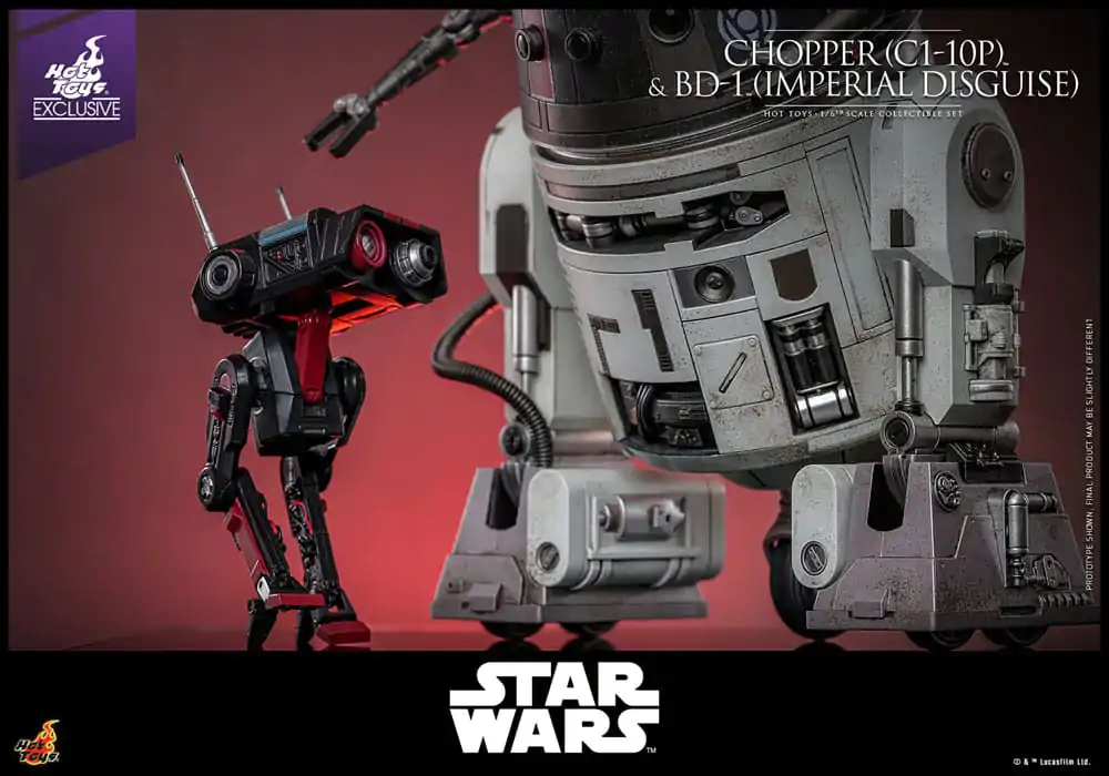 Star Wars Set de figurine de actiune 1/6 Chopper (C1-10P™) & BD-1™ (Imperial Disguise) 18 cm & 8 cm poza produsului