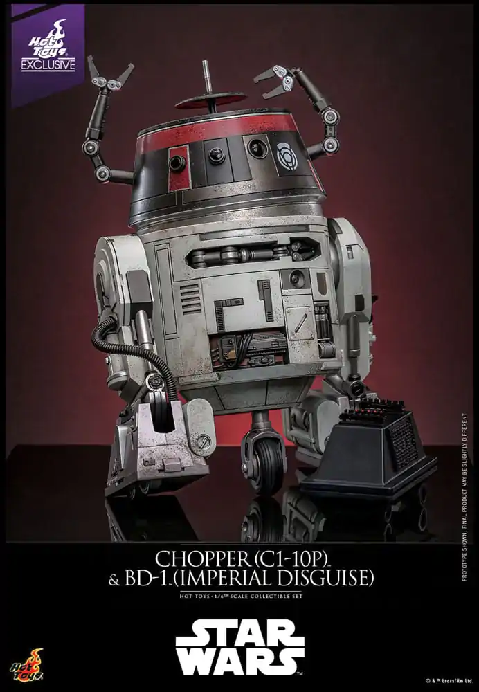 Star Wars Set de figurine de actiune 1/6 Chopper (C1-10P™) & BD-1™ (Imperial Disguise) 18 cm & 8 cm poza produsului