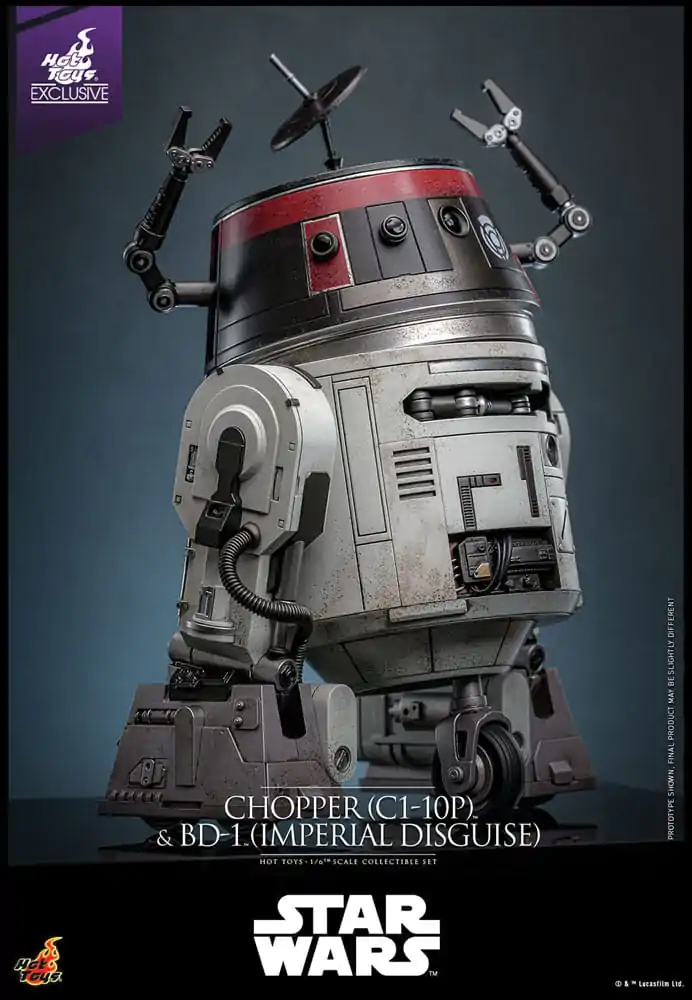 Star Wars Set de figurine de actiune 1/6 Chopper (C1-10P™) & BD-1™ (Imperial Disguise) 18 cm & 8 cm poza produsului