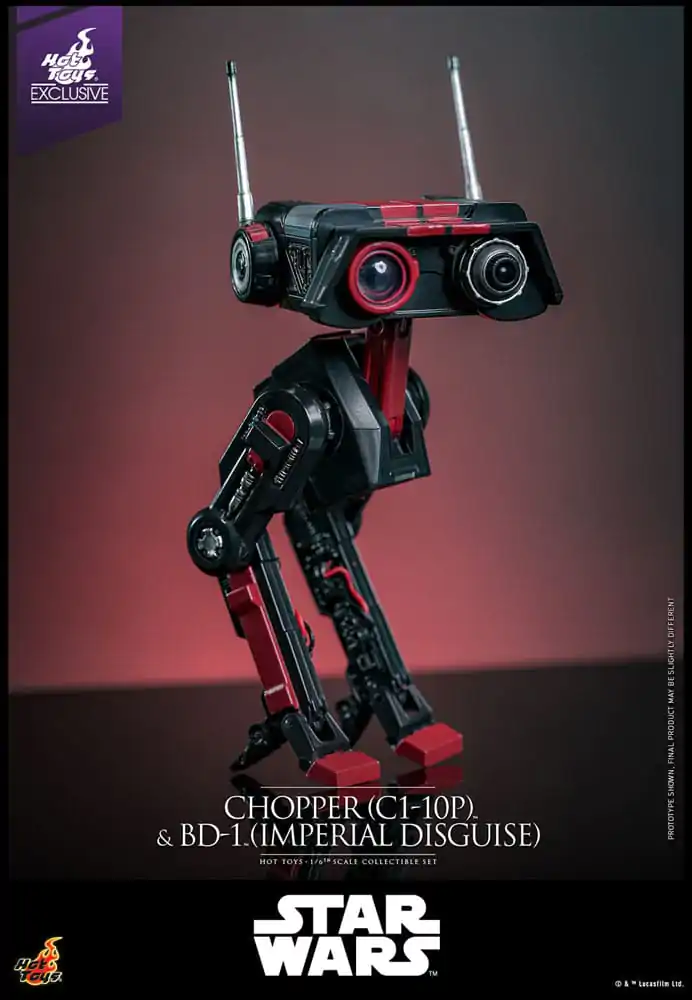 Star Wars Set de figurine de actiune 1/6 Chopper (C1-10P™) & BD-1™ (Imperial Disguise) 18 cm & 8 cm poza produsului