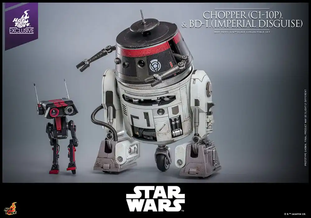 Star Wars Set de figurine de actiune 1/6 Chopper (C1-10P™) & BD-1™ (Imperial Disguise) 18 cm & 8 cm poza produsului