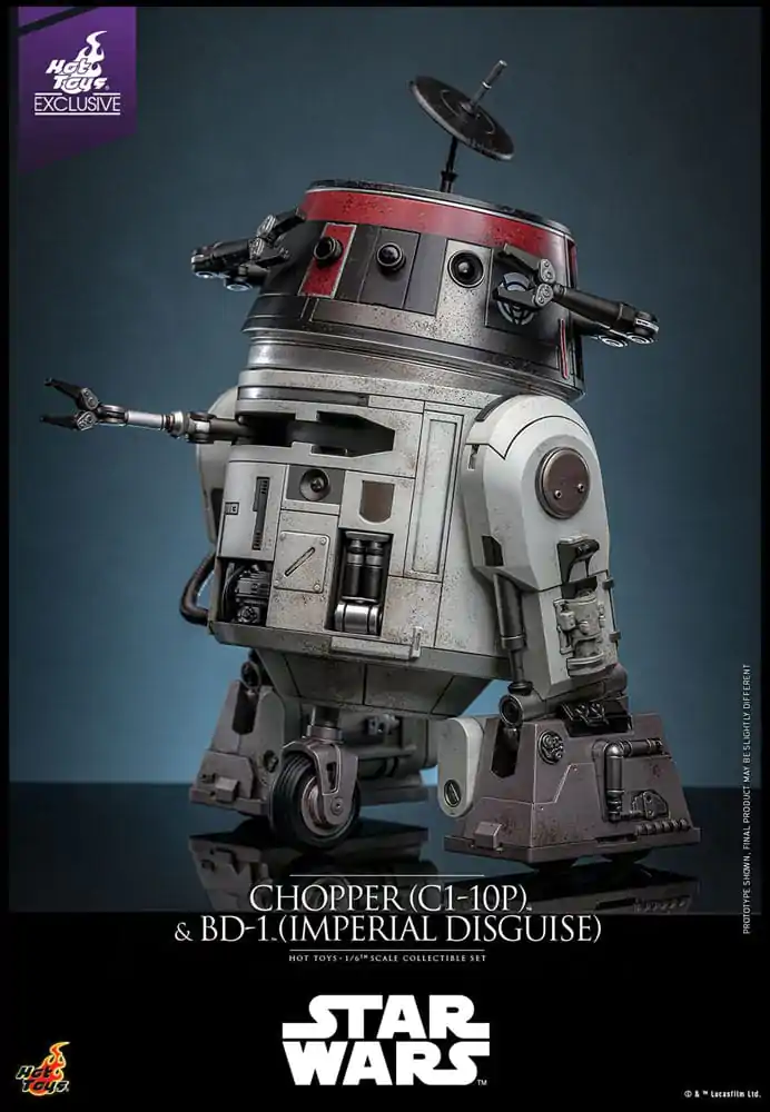 Star Wars Set de figurine de actiune 1/6 Chopper (C1-10P™) & BD-1™ (Imperial Disguise) 18 cm & 8 cm poza produsului