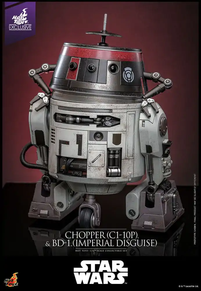 Star Wars Set de figurine de actiune 1/6 Chopper (C1-10P™) & BD-1™ (Imperial Disguise) 18 cm & 8 cm poza produsului