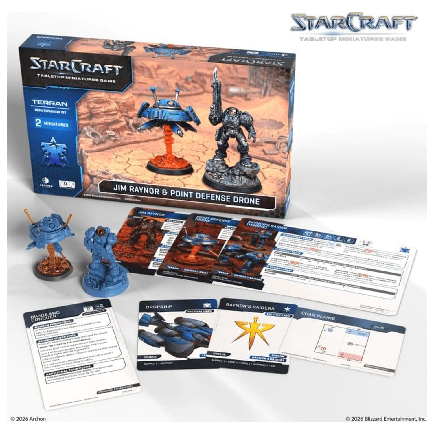 StarCraft TMG Set Expansiune Erou Terran: Jim Raynor & Drona de Aparare Punctuala poza produsului