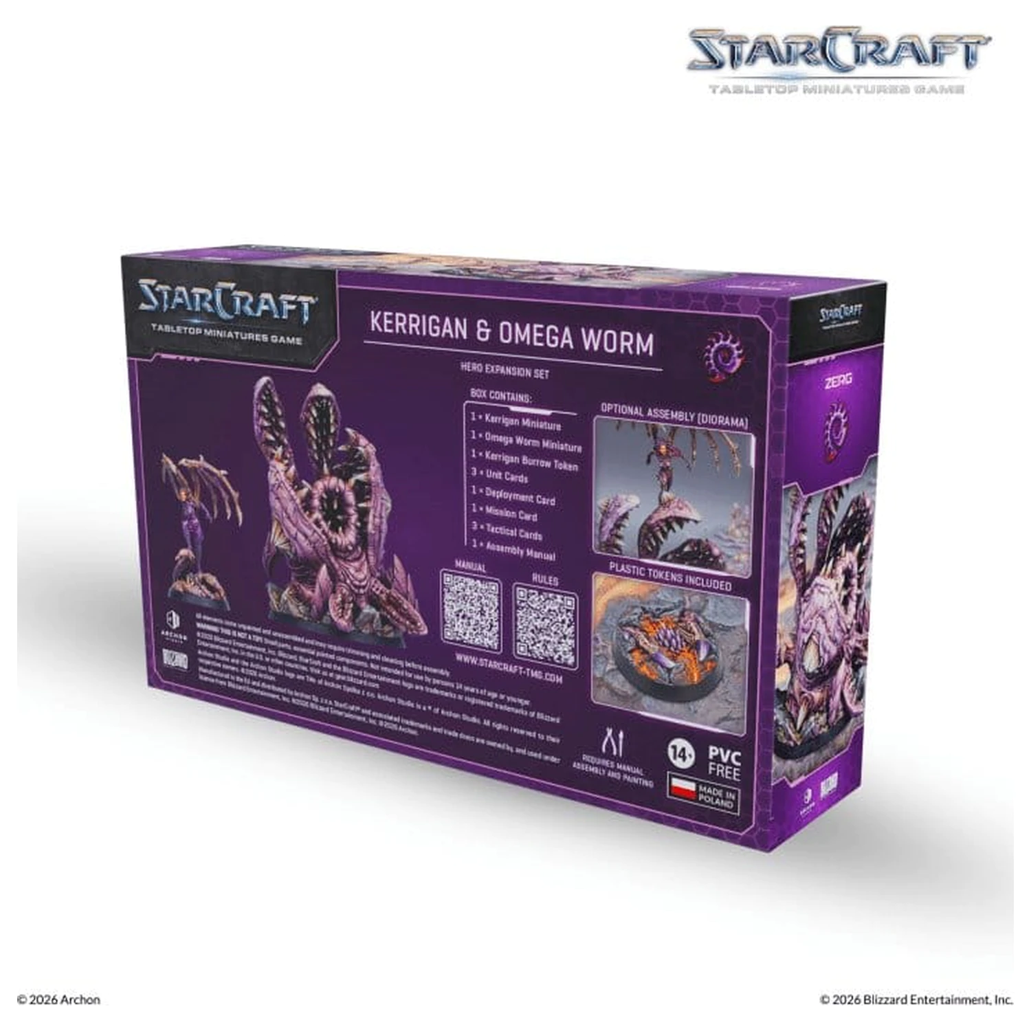StarCraft TMG Hero Expansion Set Zerg: Kerrigan & Omega Worm poza produsului