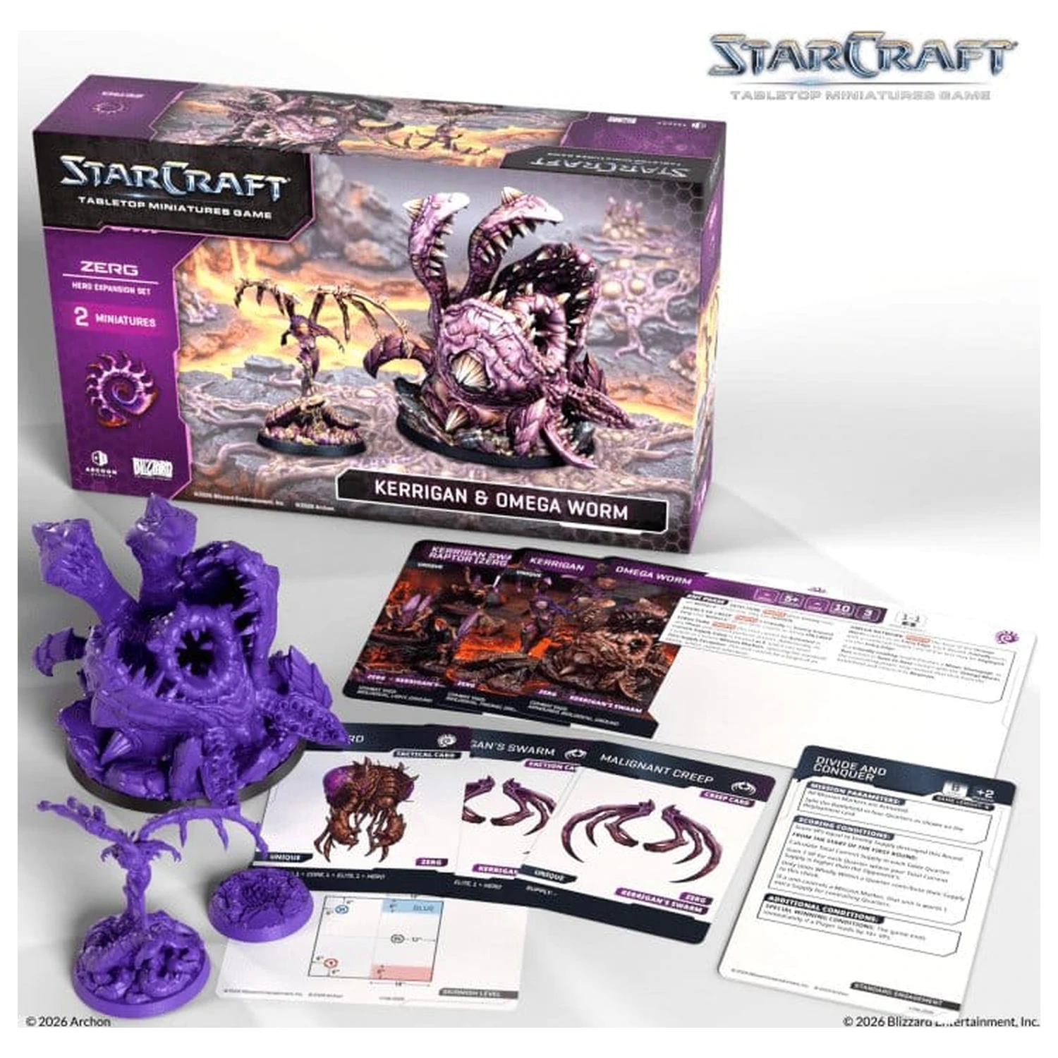 StarCraft TMG Hero Expansion Set Zerg: Kerrigan & Omega Worm poza produsului