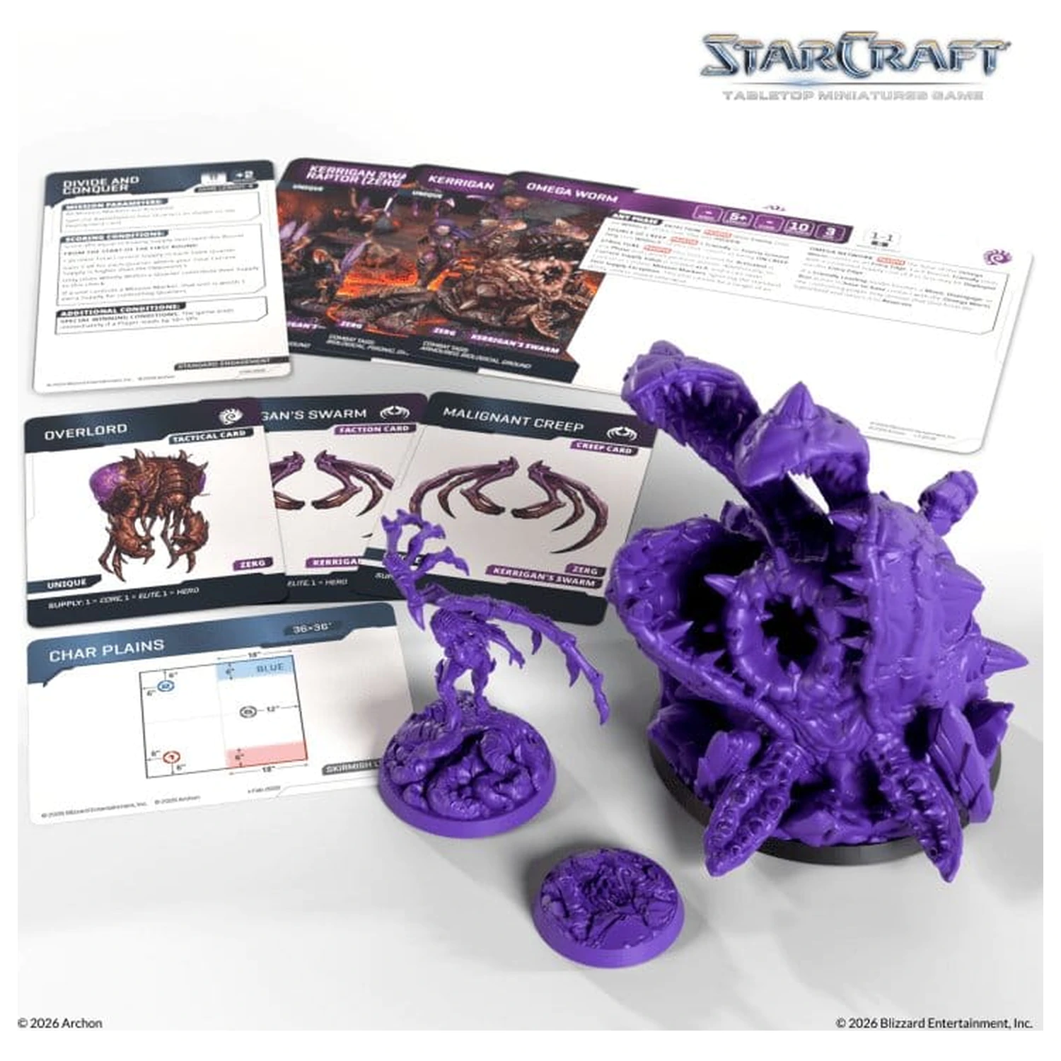 StarCraft TMG Hero Expansion Set Zerg: Kerrigan & Omega Worm poza produsului