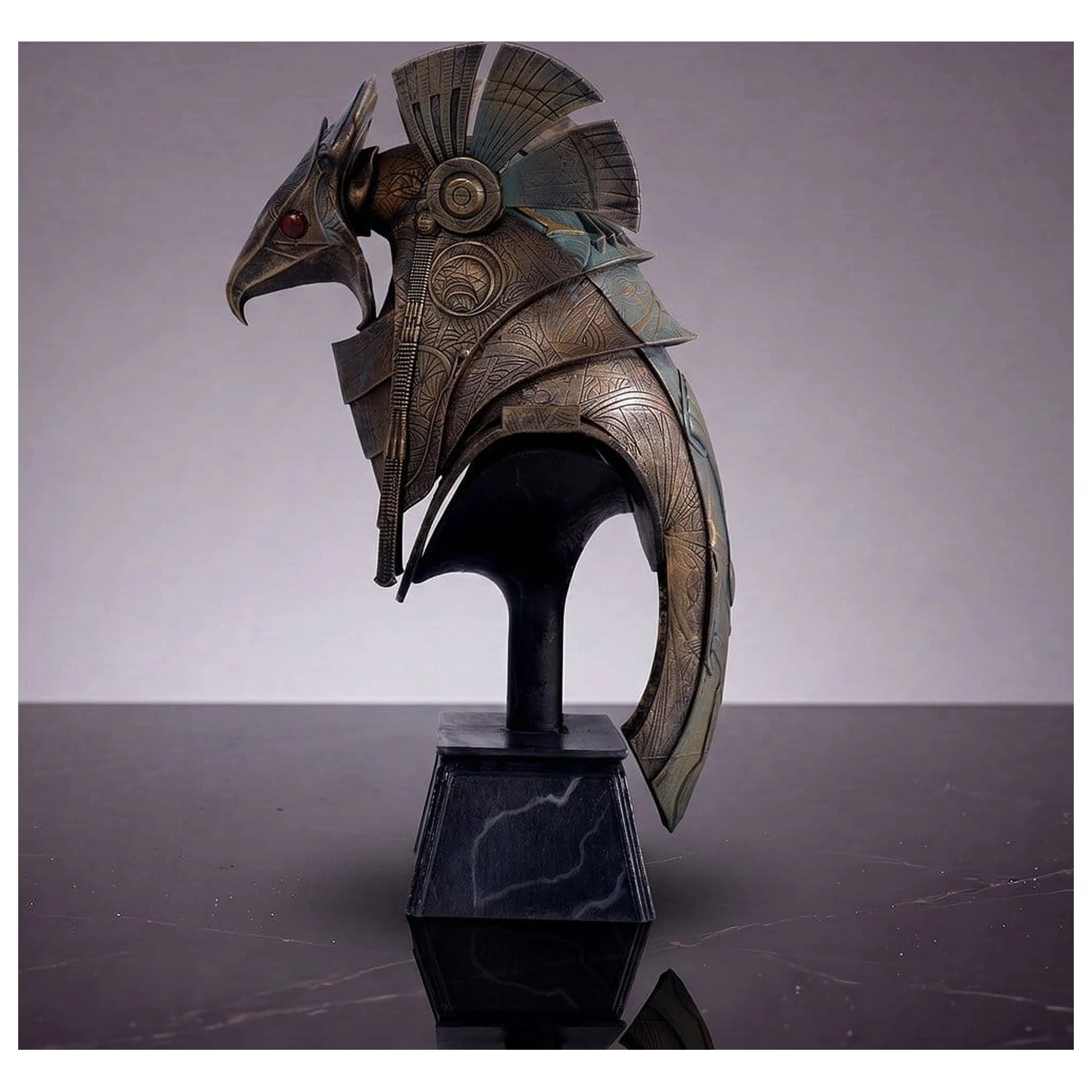 Stargate Desktop Replica Casca Replica Horus Guard Helmet 15 cm poza produsului