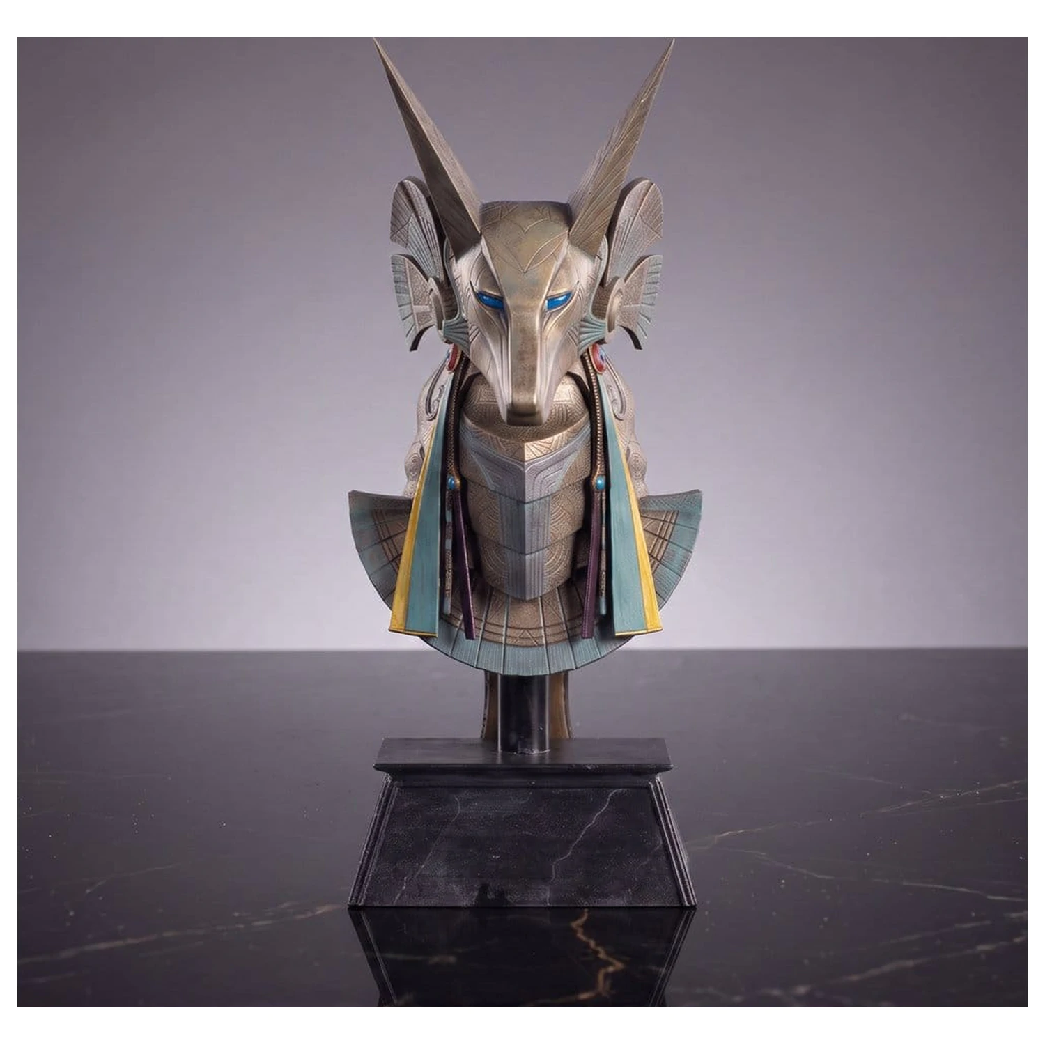 Stargate Desktop Replica Cască Replica Jackal Guard Cască Anubis 15 cm poza produsului
