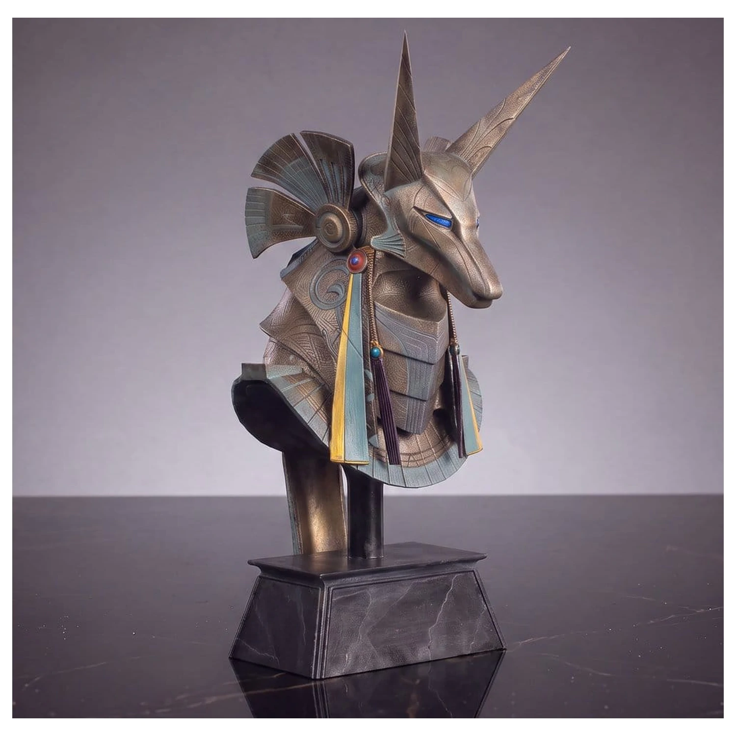 Stargate Desktop Replica Cască Replica Jackal Guard Cască Anubis 15 cm poza produsului