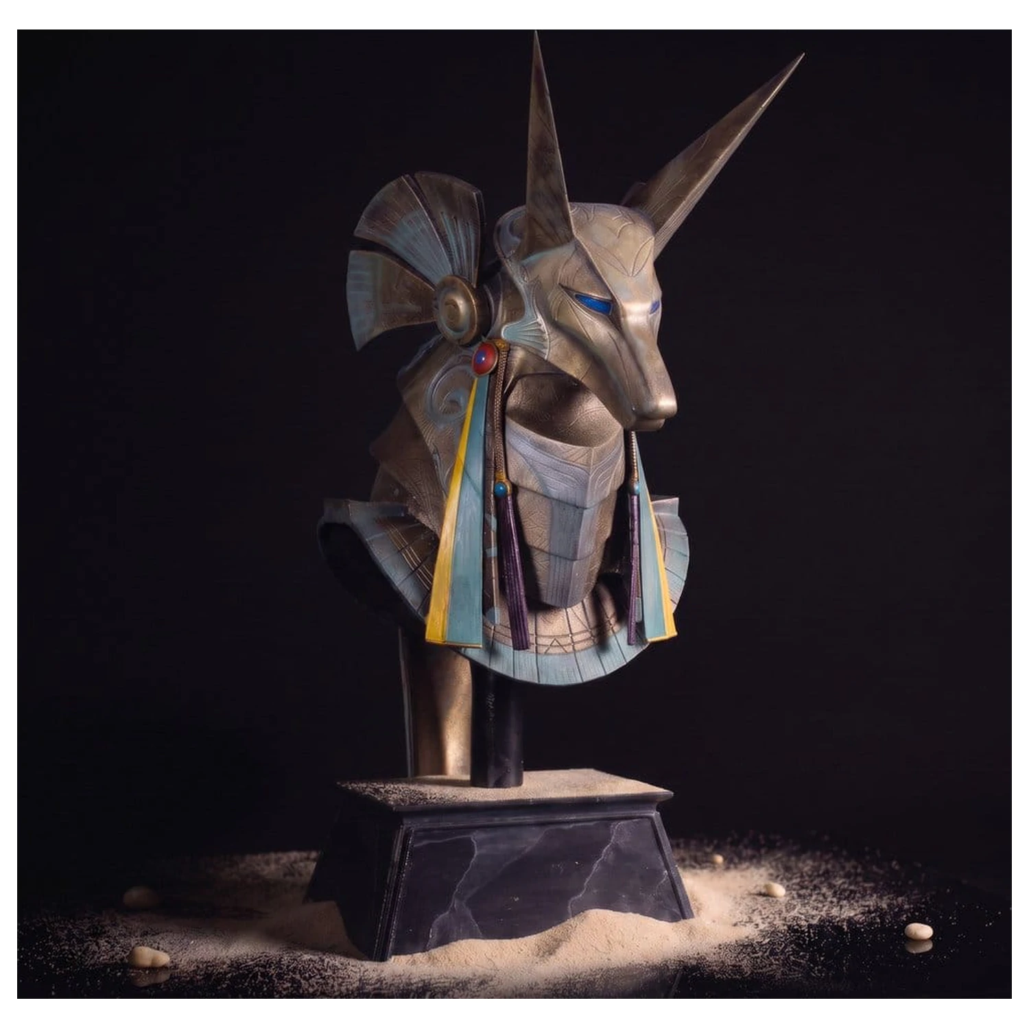 Stargate Desktop Replica Cască Replica Jackal Guard Cască Anubis 15 cm poza produsului